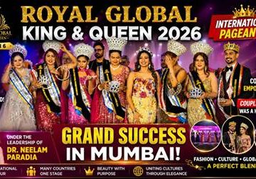 Mrs. PRADDNYA S KAMBLI The The Winner Of Mrs. WORLD ROYAL GLOBAL QUEEN 2026 Title In The Esteem Platform.
