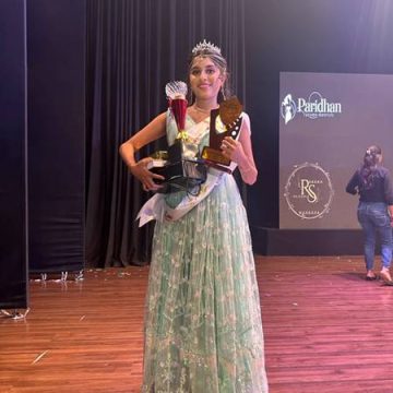 Vaishnavi Chalke The Winner Of Queen Of Global International 2026 At International Crowning 2026 Held At Raddison Hotel Mumbai, The Pageant Presented By Joill Entertainments